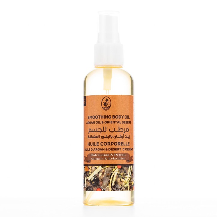 Huile Corporelle à l’Huile d’Argan & au Désert d’Orient Huile Corporelle à l’Huile d’Argan & au Désert d’Orient